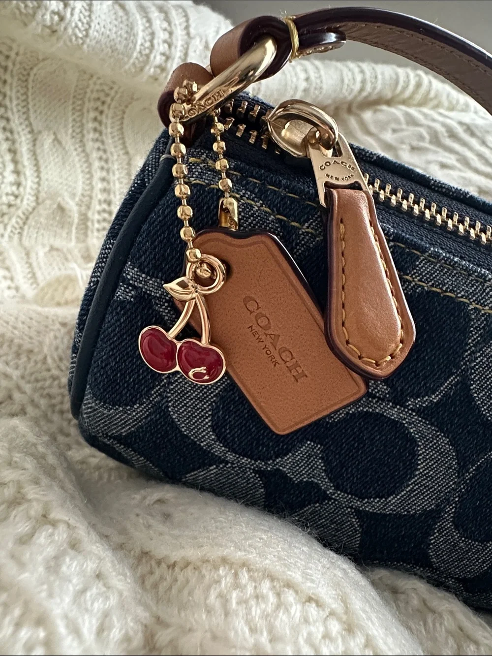 Coach denim signature